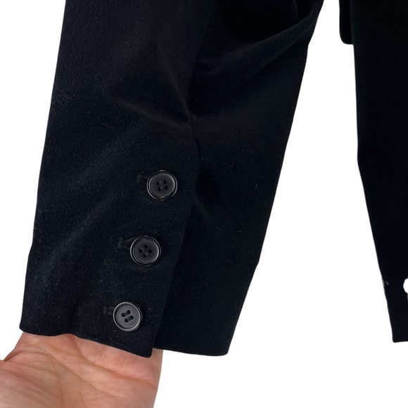 Eloquii Studio Black Velvet Blazer Classic Single-Breasted Soft Lined Sz 18 - Picture 4 of 10